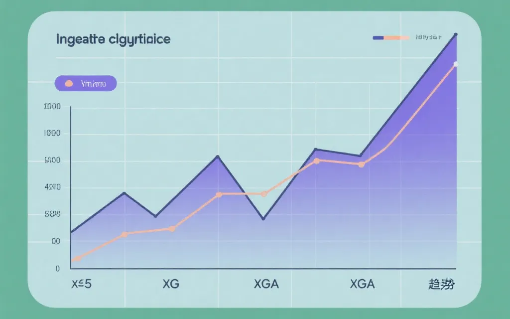 近期五场 xG 与 xGA 趋势折线图示例